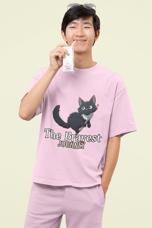 Bravest Oversized Classic T-Shirt Light Baby Pink