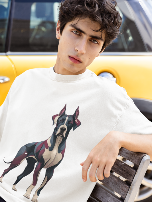 Dog Oversized Tee White