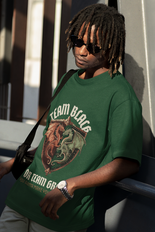 Team Green Oversized Classic T-Shirt Bottle Green