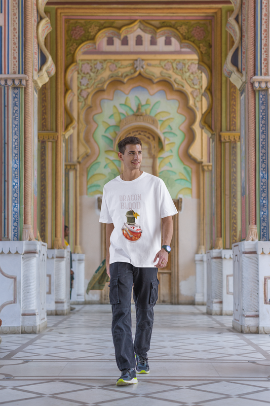 Dragon Blood Oversized Classic T-Shirt White