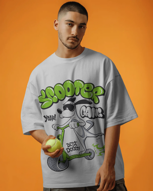 BASIC Oversized Classic T-Shirt Grey Melange