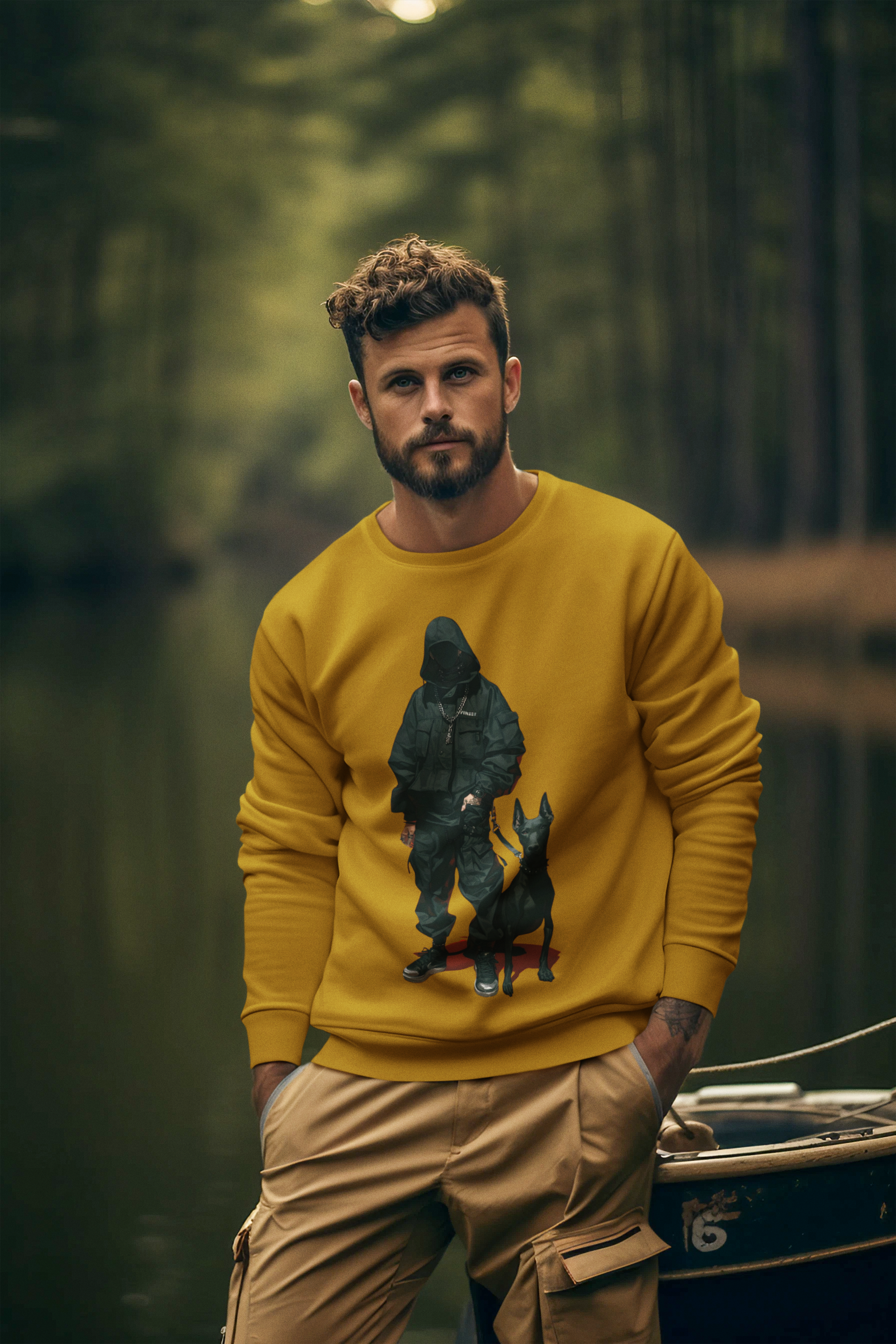 GANGMEN Sweatshirt Mustard Yellow