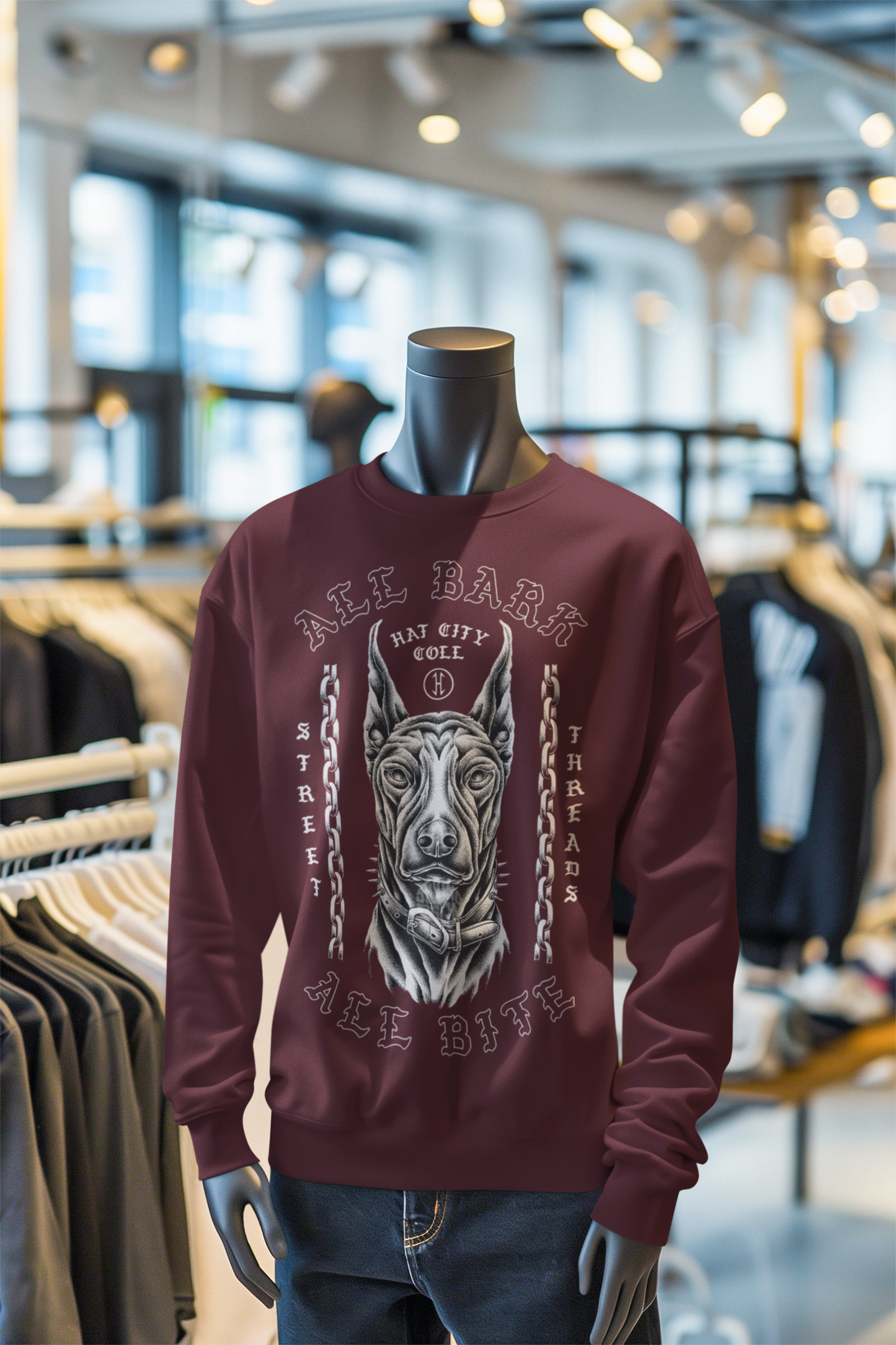 all BARK Sweatshirt Maroon
