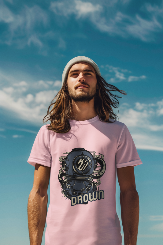 Drown Classic Crew T-Shirt Light Baby Pink