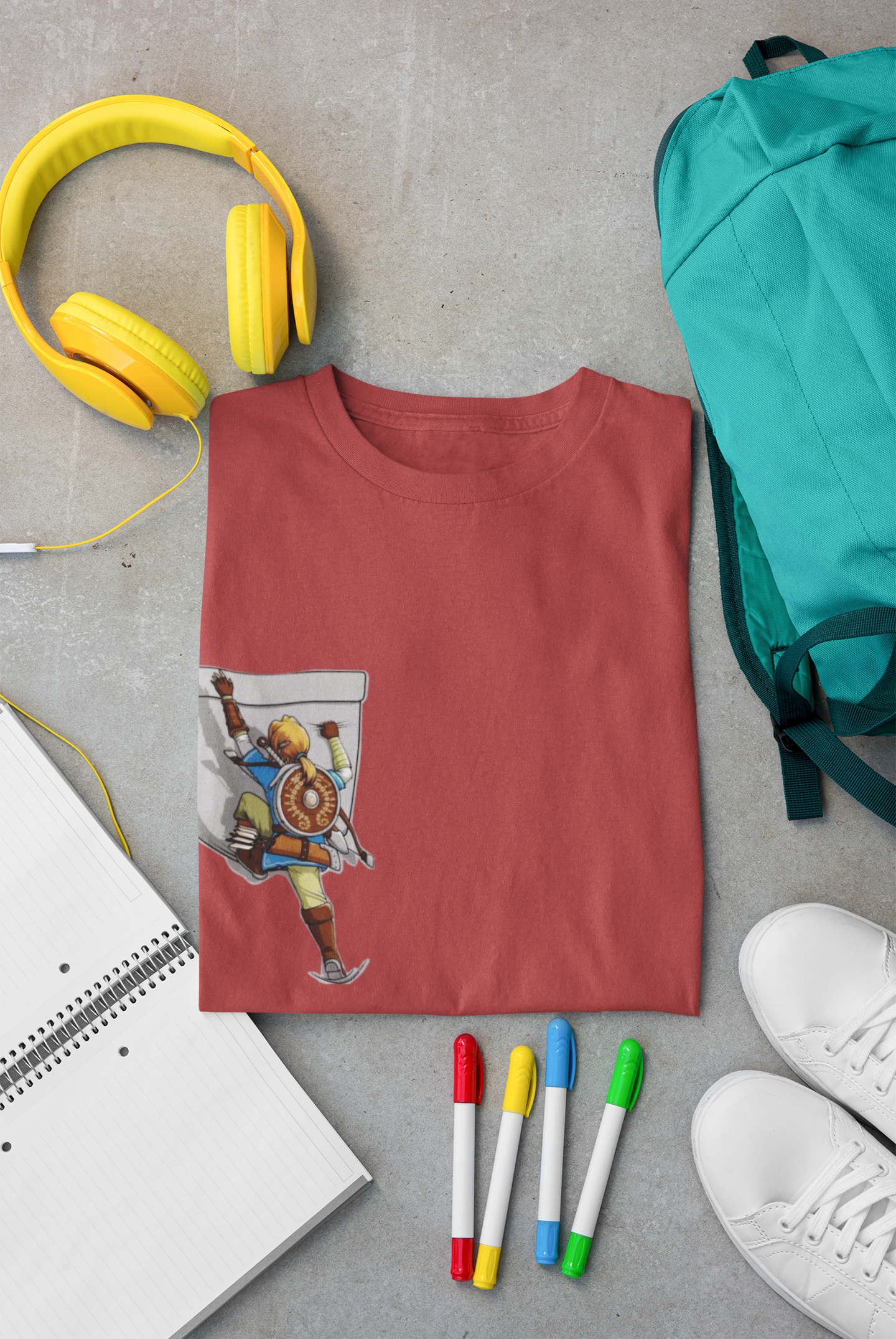 Pocket Classic Crew T-Shirt Coral