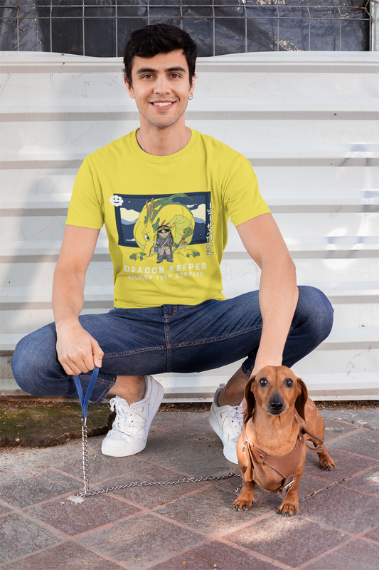 Dragon keeper Crew T-Shirt New Yellow