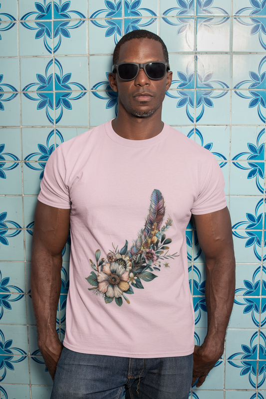 Flawer Stretch T-shirt Light Baby Pink XL